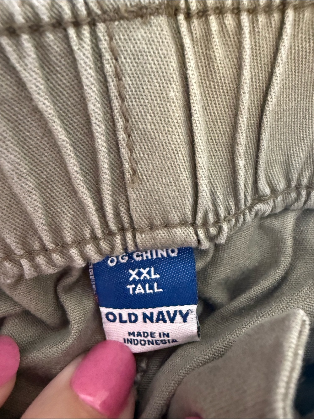 Old Navy Olive Green Straight-Leg Cargo Pants - Picture 5 of 5